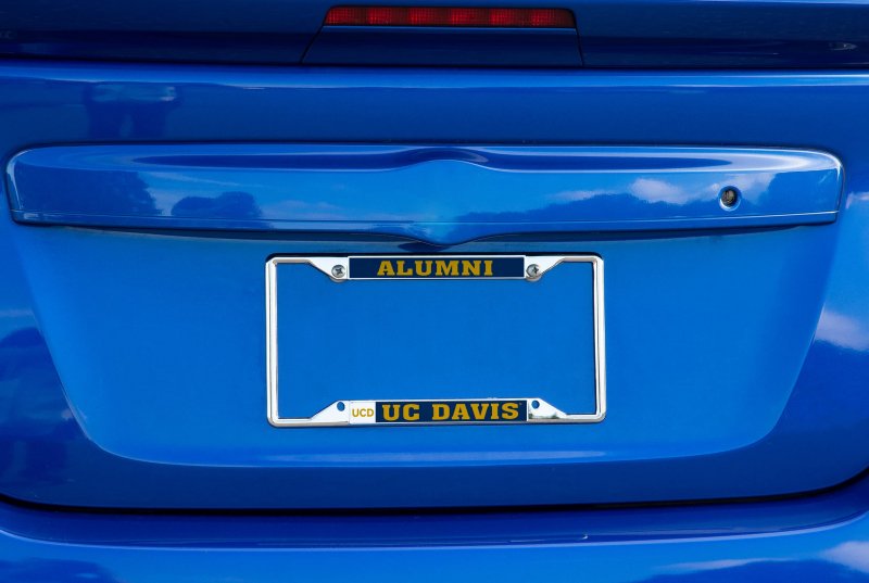 University Of California Davis Metal License Plate Frame For Front Or Back Car Officially Licensed Alumni 2-pack