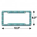 Cute Sailboats Pattern License Plate Tag Frame