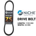 Niche Zeus Drive Belt For Arctic Cat Prowler Pro Crew Alterra 600 Trv Xt S Mudpro 0823-683