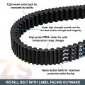 Niche Zeus Drive Belt For Arctic Cat Prowler Pro Crew Alterra 600 Trv Xt S Mudpro 0823-683