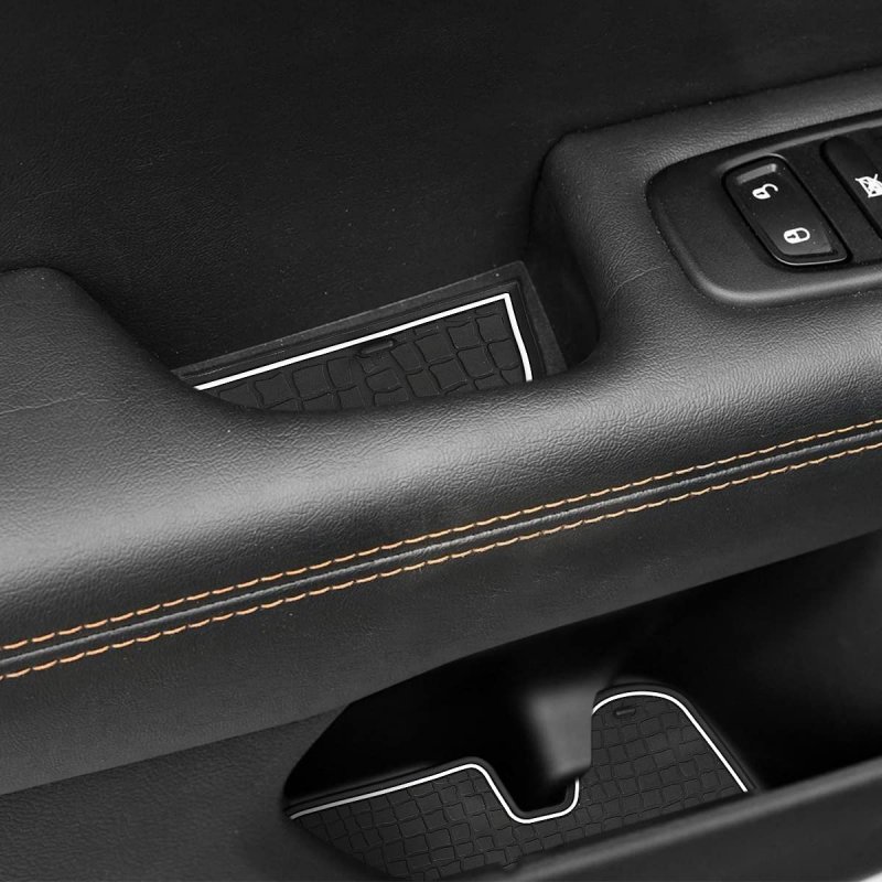 Anti-dust Door Mats For 2018 2019 2020 2021 Compass Accessories Interior Gate Liner Inserts Cup Console Mat Pack Of 20 White