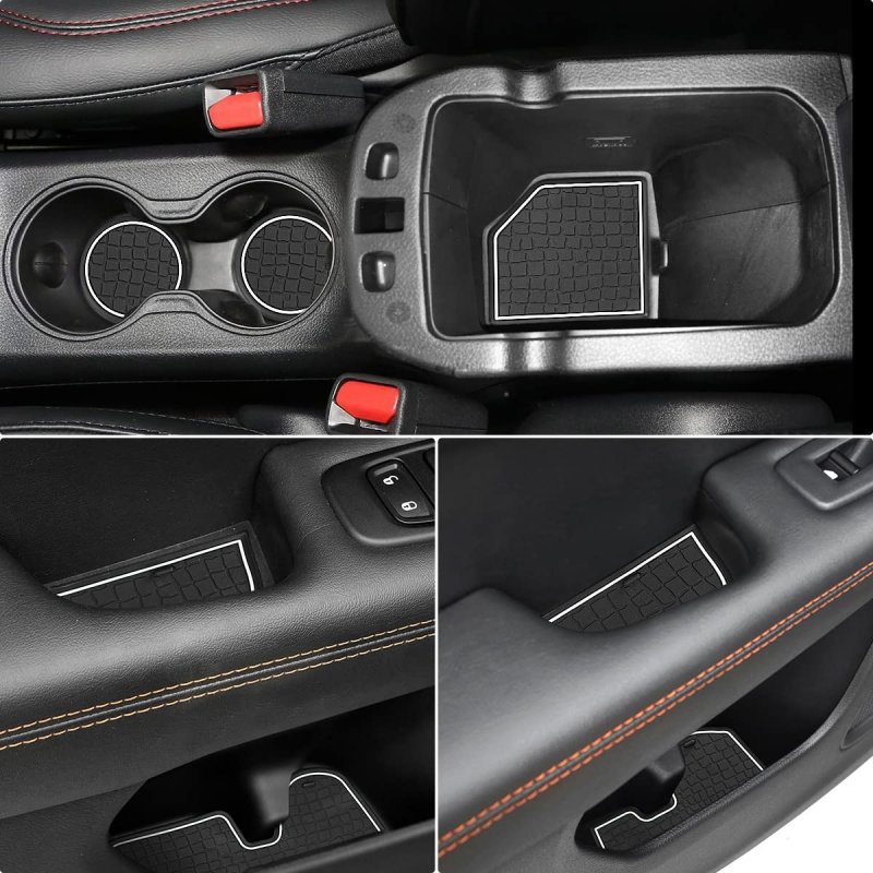 Anti-dust Door Mats For 2018 2019 2020 2021 Compass Accessories Interior Gate Liner Inserts Cup Console Mat Pack Of 20 White