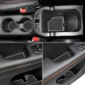 Anti-dust Door Mats For 2018 2019 2020 2021 Compass Accessories Interior Gate Liner Inserts Cup Console Mat Pack Of 20 White