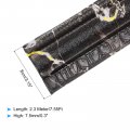Flexible Wall Molding Trim 1pcs 8ft X 4 In Baseboard Self Adhesive Border Foam For Home Office And Hotel Diy Decoration Black