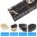 Flexible Wall Molding Trim 1pcs 8ft X 4 In Baseboard Self Adhesive Border Foam For Home Office And Hotel Diy Decoration Black