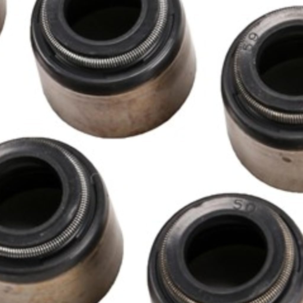 Engine Valve Stem Oil Seal Set For Pontiac Firebird 1998 21 Rubber And Steel 0 603 In Outside Diameter 0 496 Thickness