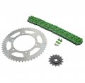Green Non O Ring Chain Sprocket Fits 2005-2014 Yamaha Tt-r230 230 14 52 112l