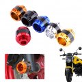 Motorcycle Frame Sliders Qiilu 1 Pair Of Carbon Fiber Front Fork Crash Protection Red