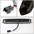 C-tube Driver And Passenger Side Black Housing Smoke Lens 12-led Tail Lights Bundle With High Mount Center Stop Third Brake