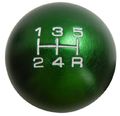 10x1 25mm Thread 5 Speed Round Ball Type-r Shift Knob In Green Billet Aluminum For Honda Civic 96 97 98 99 00 1996 1997 1998 