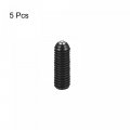 Uxcell Ball Point Set Screws 5pcs M3 X 10mm High Carbon Steel Metric Spring Hex Socket Grub Screw