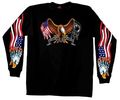 Hot Leathers Some Gave All Long Sleeve T-shirt Black X-large 