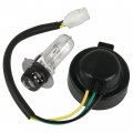 Caltric Headlight Socket And Bulb Left Or Right Compatible With Yamaha Wolverine 350 Yfm350x 2x4 2006 2007 2008 2009