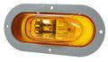 Grote 54243 Supernova Oval Led Side Turn Marker Lights Gray Theft-resistant Flange Male Pin 