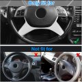 X Autohaux Abs Plastic Silver Tone Interior Steering Wheel Cover Trim For Mercedes Benz C Class W204 2011-2013 Inner Decoration