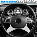 X Autohaux Abs Plastic Silver Tone Interior Steering Wheel Cover Trim For Mercedes Benz C Class W204 2011-2013 Inner Decoration