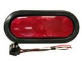 V421kr Turn Signal Light With Grommet Red Led Waterproof Rear Vehicle Assembly For Cars 12v 12w Metal Body Polycarbonate Lens 