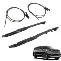 Black Sunroof Glass Cables And Track Assembly 4pcs Replacement For 2015-2021 F150 F250 F350 Expedition Navigator Fl3z-1651071-a 