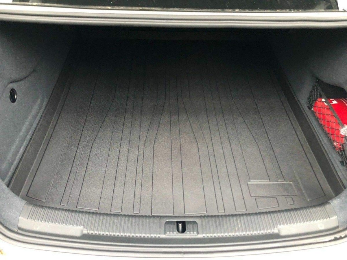 Cargo Liner Trunk Mat For Audi A6 S6 2012 2018 Sedan Weather Resistant Rubber Floor With Raised Lip And Non Slip Design Laser