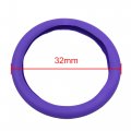 Uxcell 32mm Dia Purple Silicone Anti-slip Steering Wheel Cover Protector For Auto Car