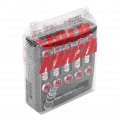 Qiilu M12x1 5 Lug Nuts 20 Pcs Wheel Car Racing Screw With Drive Nut Wrench And Allen Hex Red