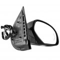Ocpty Black Passenger Side View Mirror Metallic Finish With Power Adjustment Folding Heated Turn Signal Memory Puddle Lamp