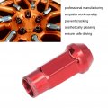 Fydun Lug Nuts Universal 20 Pcs M12x1 25 Metal Wheel With Wrench Sleeve Red