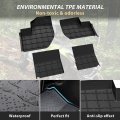Sautvs Tpe Anti-slip Floor Mats Front Row Liners For Yamaha Wolverine Rmax4 1000 2021-2023 X4 2018-2020 Accessories All Weather