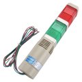 Baomain Industrial Signal Light Column Led Alarm Square Tower Indicator Continuous Warning Buzzer Red Green Ac 110v Lta-402tj