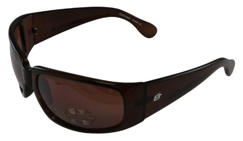 Birdz Eyewear Hooter Sunglasses Brown Frame Mirrored Lens