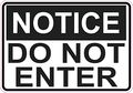 5in X 3 Notice Do Not Enter Magnet Magnetic Business Door Sign Magnets By Stickertalk 