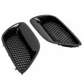 Hecasa Grille Set Compatible With 2004-2006 Pontiac Gto Upper Bumper Grill Abs Plastic Black