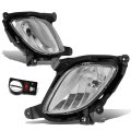 Auto Dynasty Compatible With Genesis Coupe Pair Of Bumper Driving Fog Lights W Switch Clear Lens