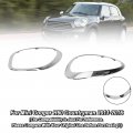 2x Chrome Headlight Trim Ring Bezels Fit For Mini Cooper R60 Countryman 2011-2016 51139801573 51139801574