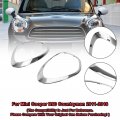 Topteng 2x Chrome Headlight Trim Ring Bezels Fit For Mini Cooper R60 Countryman 2011-2016 51139801573 51139801574