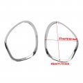Topteng 2x Chrome Headlight Trim Ring Bezels Fit For Mini Cooper R60 Countryman 2011-2016 51139801573 51139801574