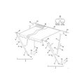 R00412-301-06 Awning Arm Metal Manual Modern Style Black 60 In Length X 4 Width 3 Height 