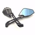 Smt Motorcycle Cnc Heavy Black Rear View Left Right Leda Integrated Side Mirrors For 8mm 10mm Screw Yamaha Fz1 Fz6 Suzuki