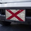 Graphics More Rustic Distressed Alabama Flag Novelty Metal Vanity Tag License Plate