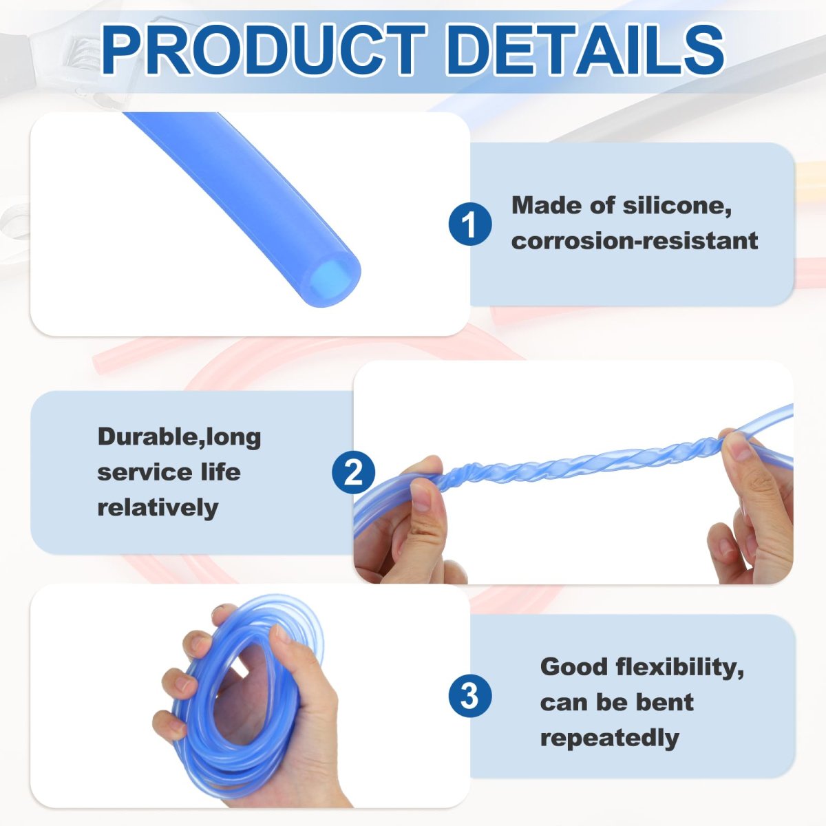 Silicone Tubing 5mm Id X 11mm Od 9 8ft High Temp Air Tube Drip Irrigation Hose Pipe For Home Brewing Wine Beer Line And