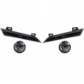 Astra Depot Set Front Fog Light With H11 Halogen Bulb Headlight Reflector Panels Compatible 2009-2014 Nissan Murano Left Right