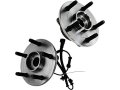 Front Wheel Hub And Bearing Set Of 2 With Speed Sensor For 2006-2008 Dodge Ram 1500 Standard Cab Pickup With Rear Abs Brakes 