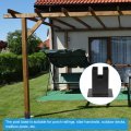 Uxcell 4 X Post Base Inner Size 3 7 2pcs Wood Fence Brackets With Screws For Deck Porch Mailbox Handrail Railing Black