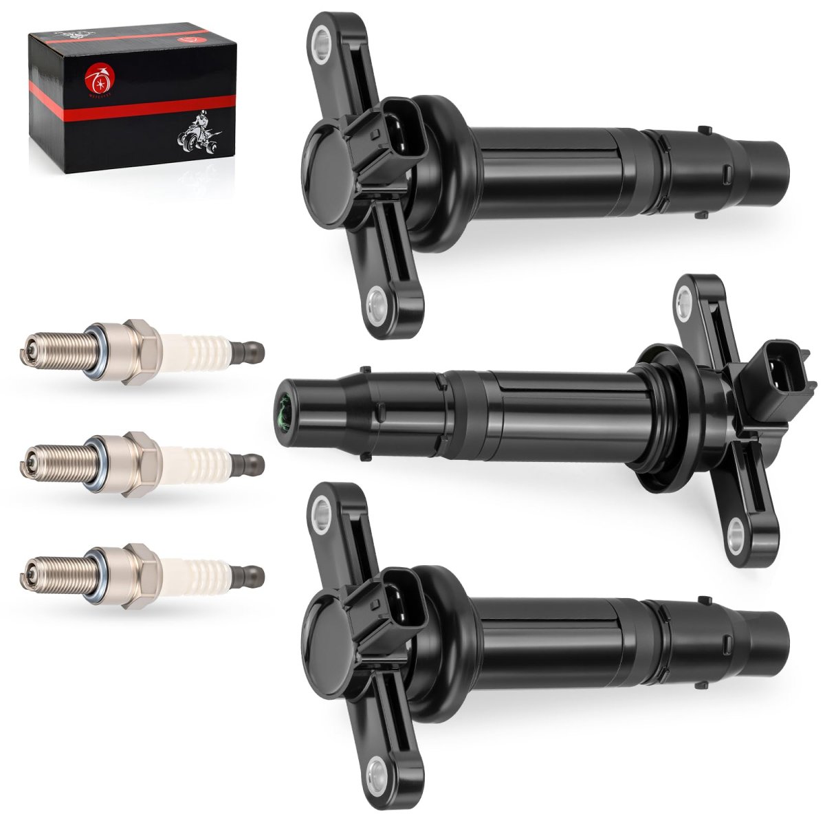 3x Ignition Stick Coils And Spark Plugs For Yamaha Yxz1000r 2016 2024 2hc-82310-00-00 Cr9-eb000-00-00