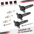 3x Ignition Stick Coils And Spark Plugs For Yamaha Yxz1000r 2016 2024 2hc-82310-00-00 Cr9-eb000-00-00