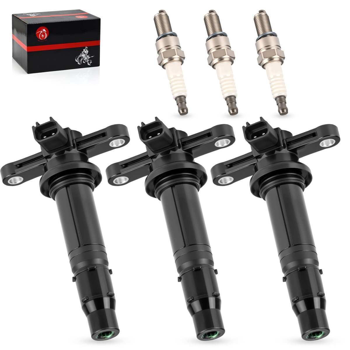 3x Ignition Stick Coils And Spark Plugs For Yamaha Yxz1000r 2016 2024 2hc-82310-00-00 Cr9-eb000-00-00