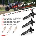 3x Ignition Stick Coils And Spark Plugs For Yamaha Yxz1000r 2016 2024 2hc-82310-00-00 Cr9-eb000-00-00