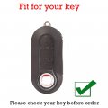 Kunio Key Fob Cover Compatible With Fiat 500 500c 500l 500x Ducato Punto Bravo Panda Lancia Grande Stilo Lineachain Shell Tpu