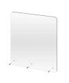 Clear Acrylic Splash Guard And Shield Store Countertop Restaurant Reception Desk 24 Inch X 30 Hanging 