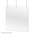 Clear Acrylic Splash Guard And Shield Store Countertop Restaurant Reception Desk 24 Inch X 30 Hanging